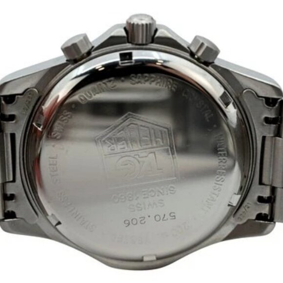 Tag Heuer 37mm Men's 2000 Series Chronograph Swiss Quartz SS Watch- Ref: 570.206 - Picture 9 of 11
